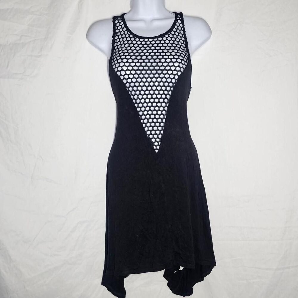 vintage y2k gothic emo beachy flowy coverup dress
